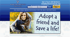 Desktop Screenshot of barktownrescue.org